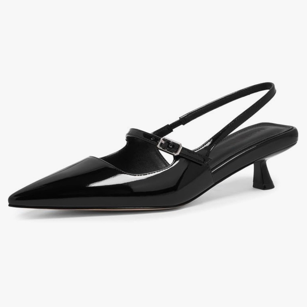 Slingback kitten heel sandal - NEW IN BOX
